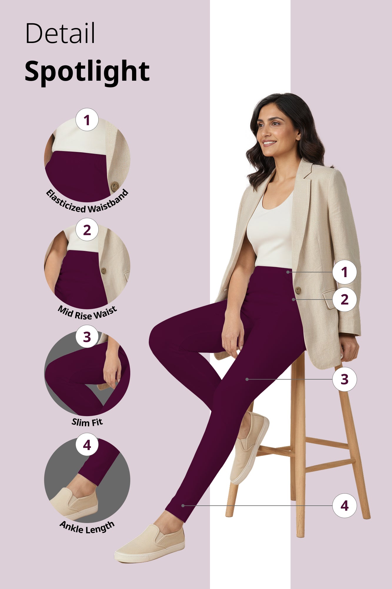 Clover Ankle Length Leggings