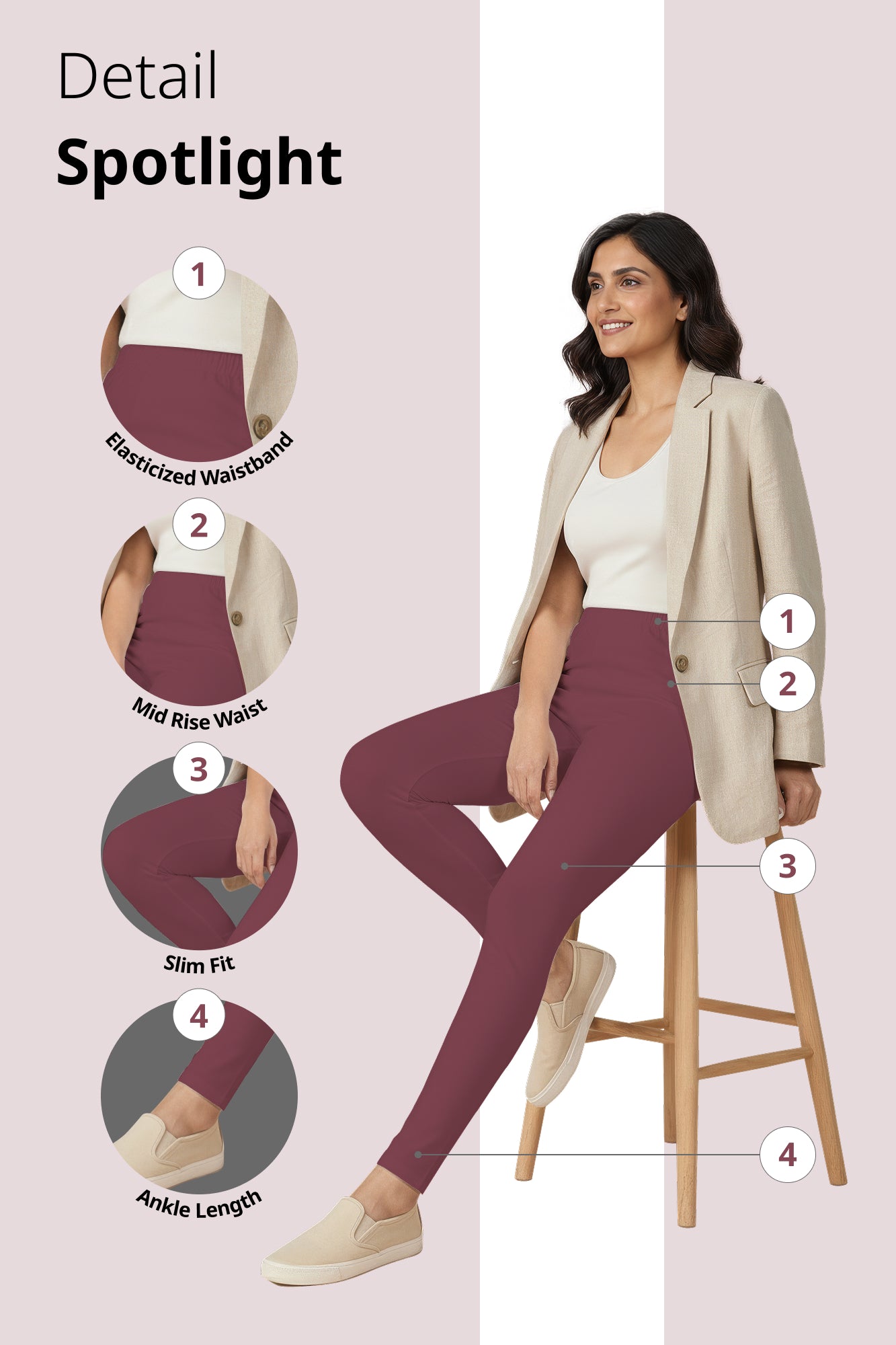 Onion Ankle Length Leggings