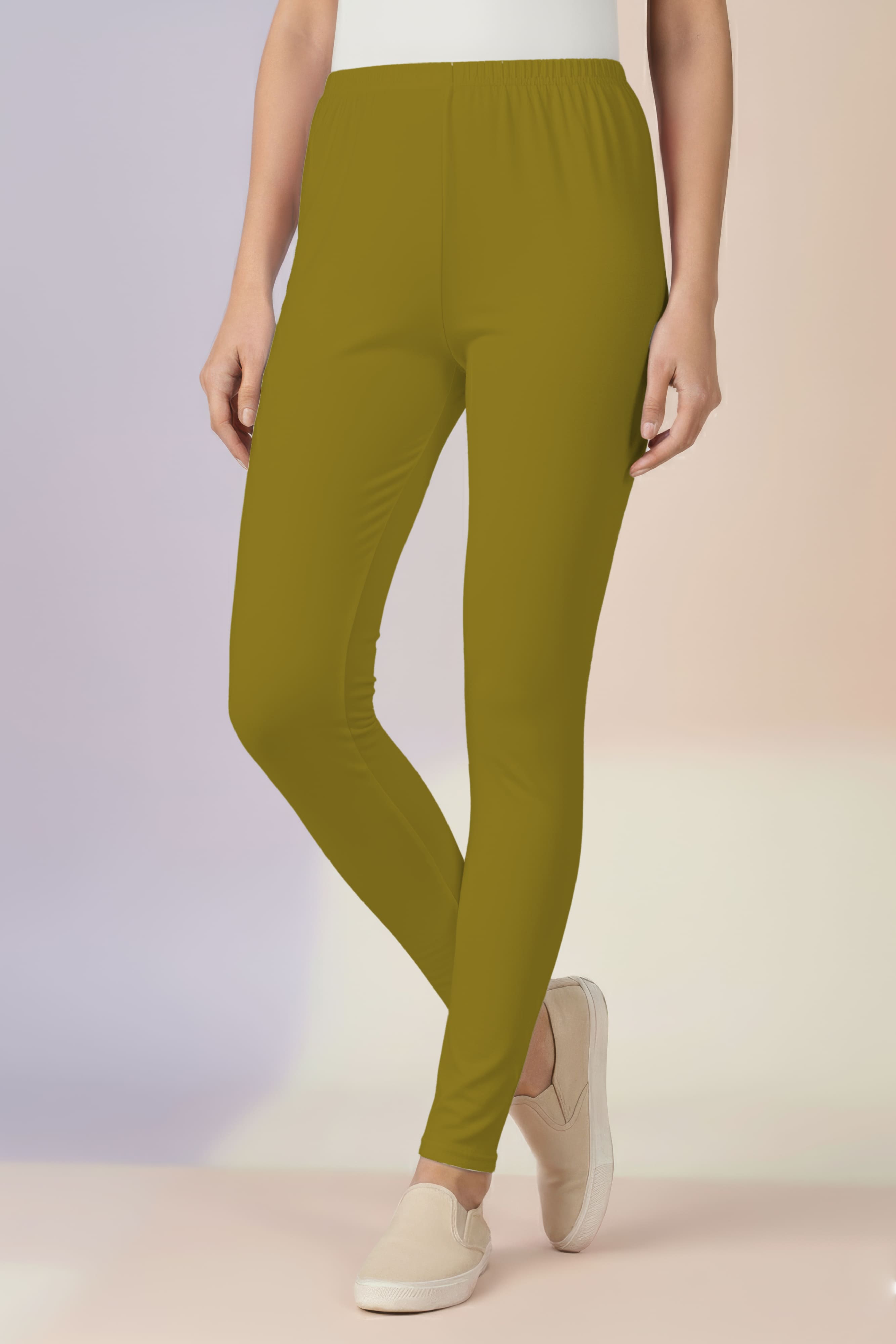 Spicy Mustard Ankle Leggings