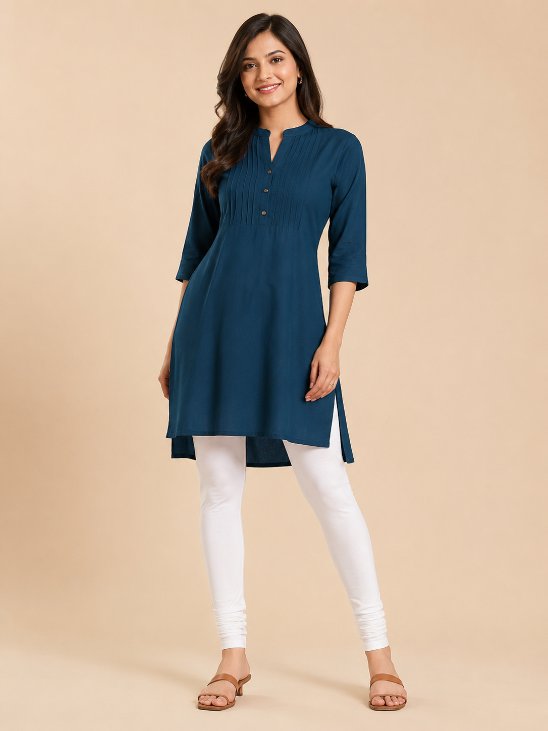 White Chudidar Leggings