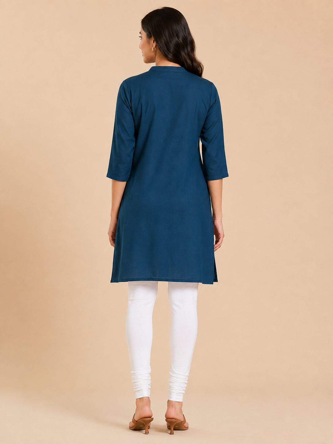 White Chudidar Leggings