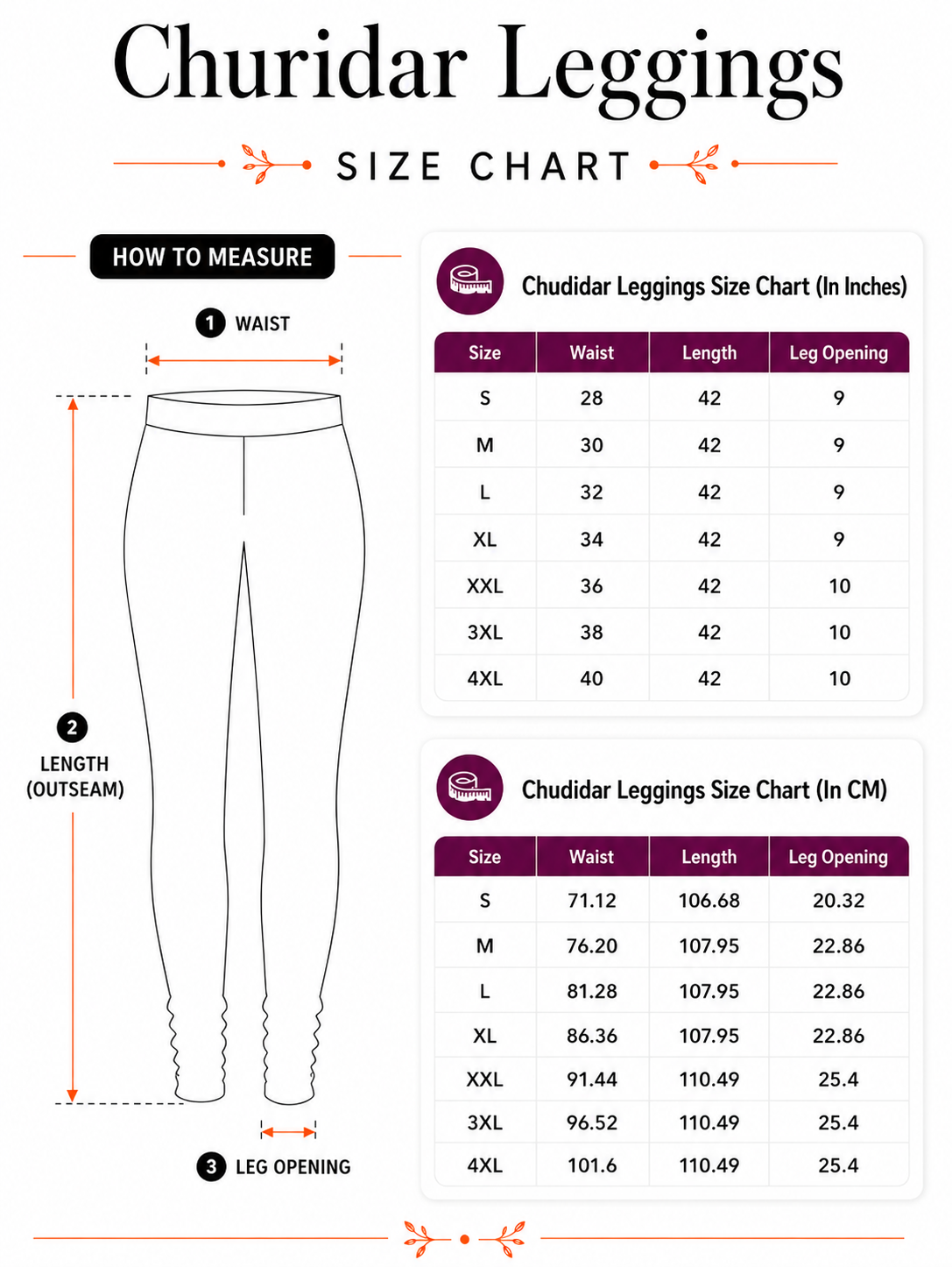 White Chudidar Leggings