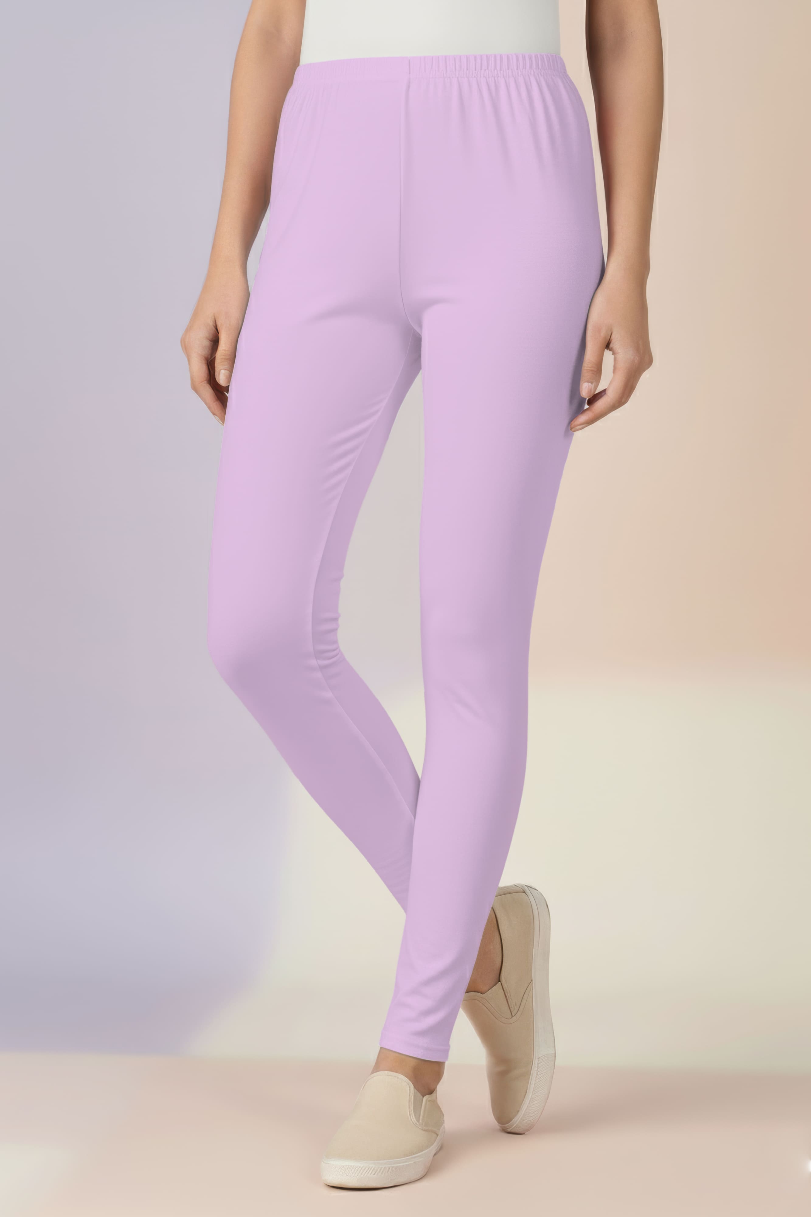 Baby Pink Ankle Length Leggings