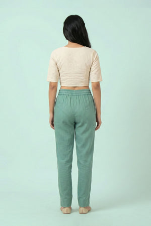 Dusty Green Linen Pant