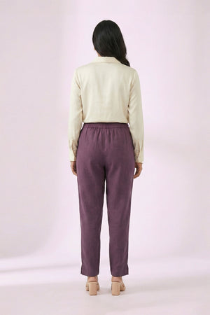 Deep Purple Linen Pant