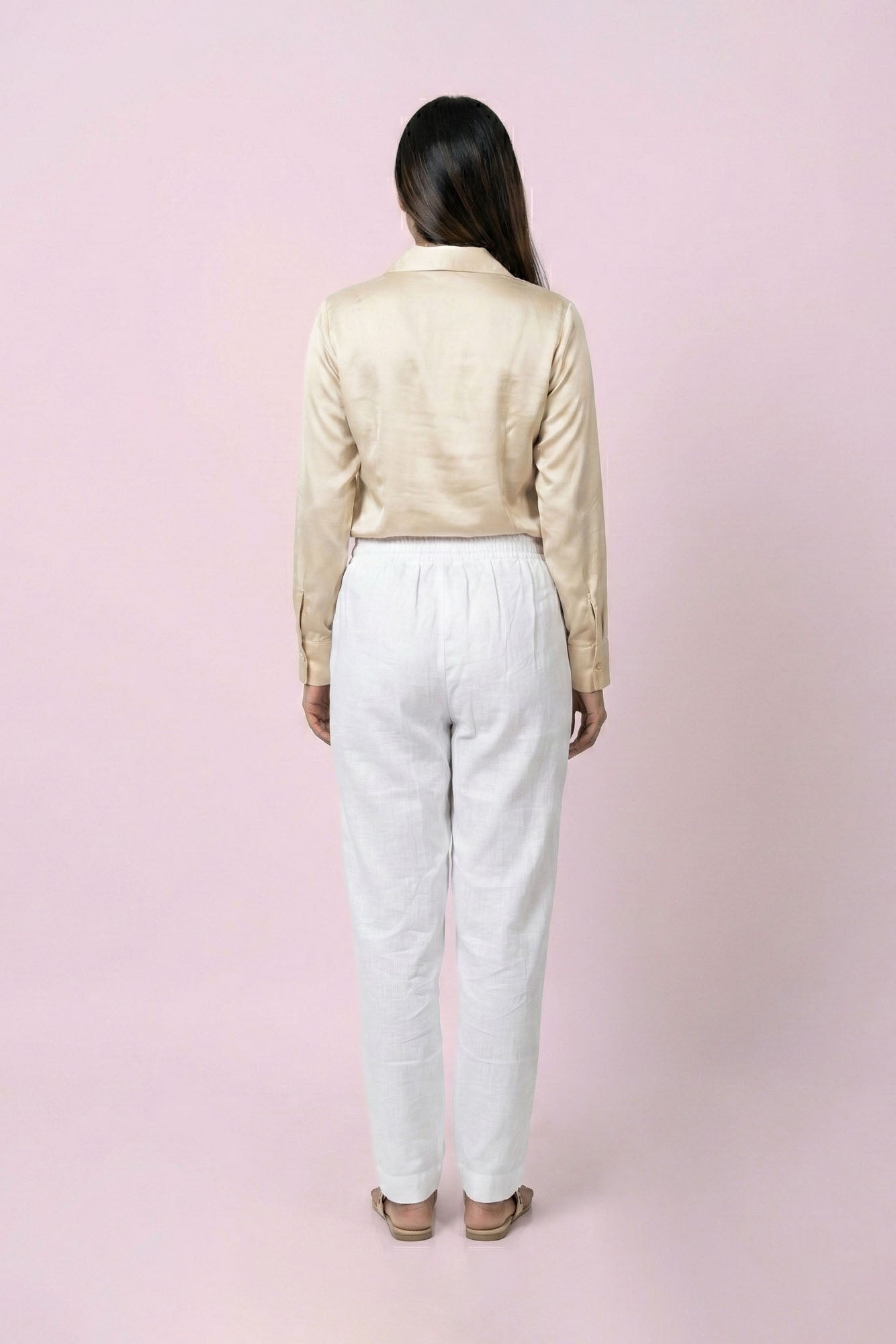 White Linen Pant