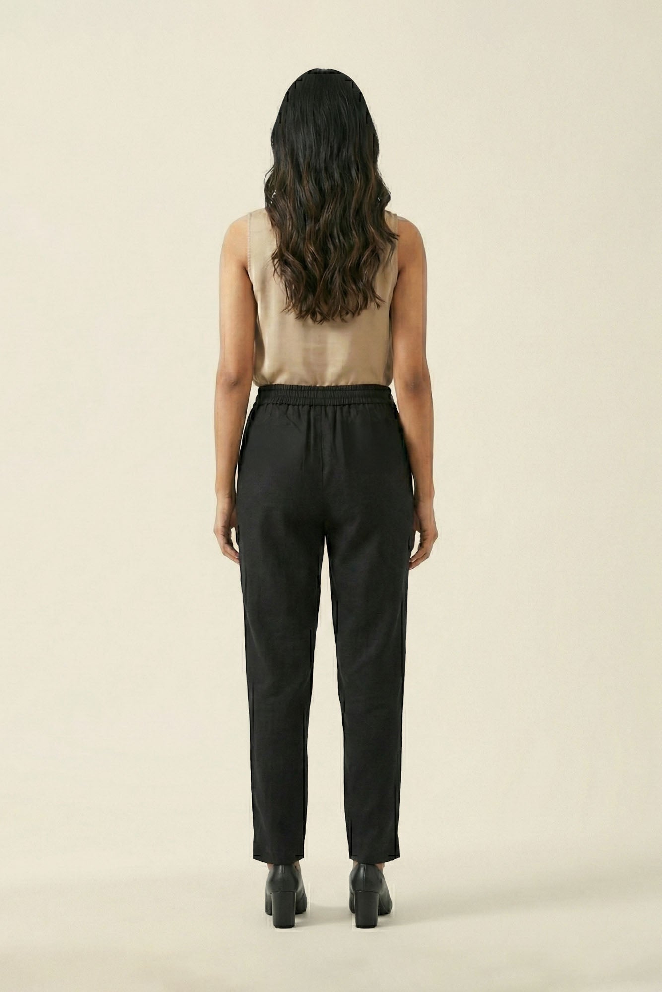 Black Linen Pant