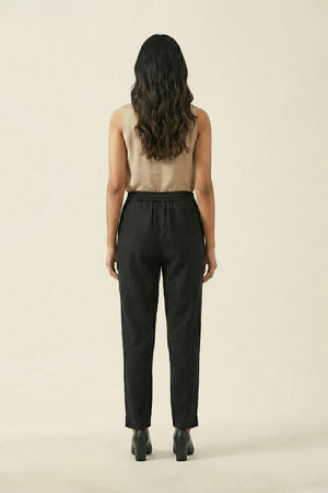 Black Linen Pant