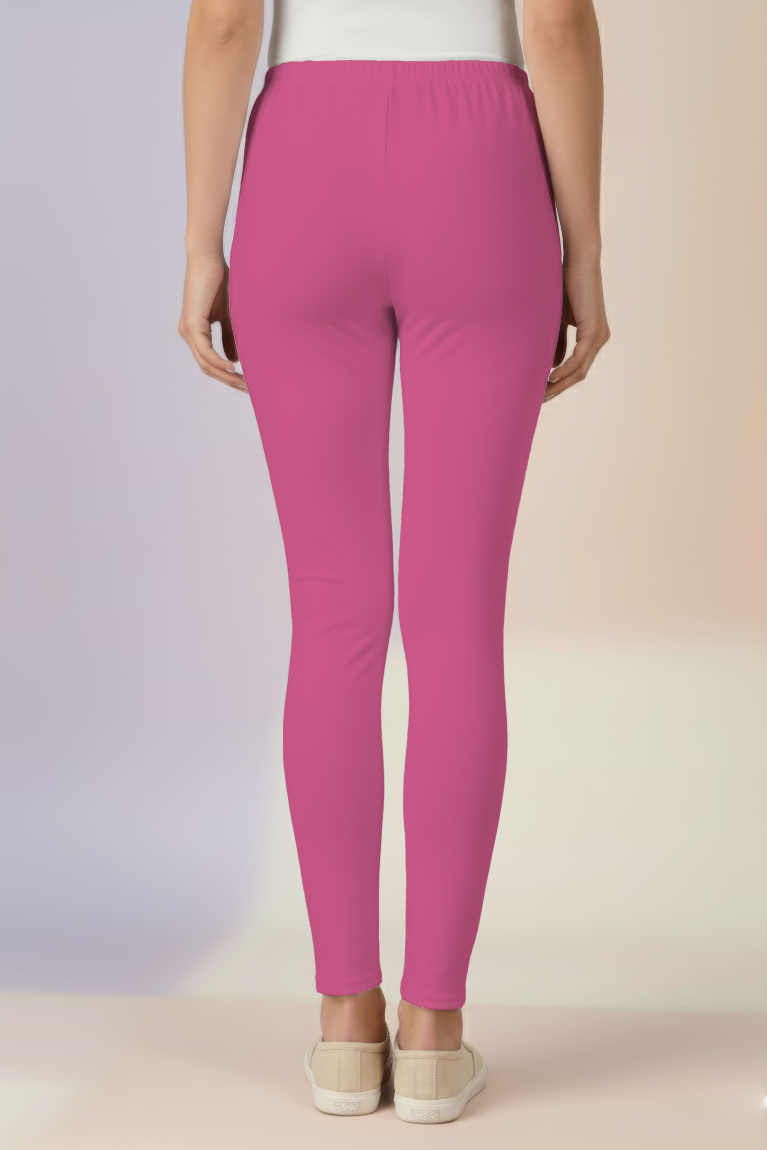 Blush Pink Ankle Length Leggings