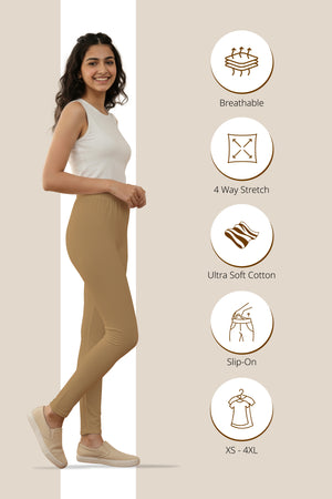 Camel Ankle Length Leggings