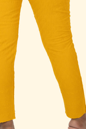 Mustard Rayon Chiken Pants