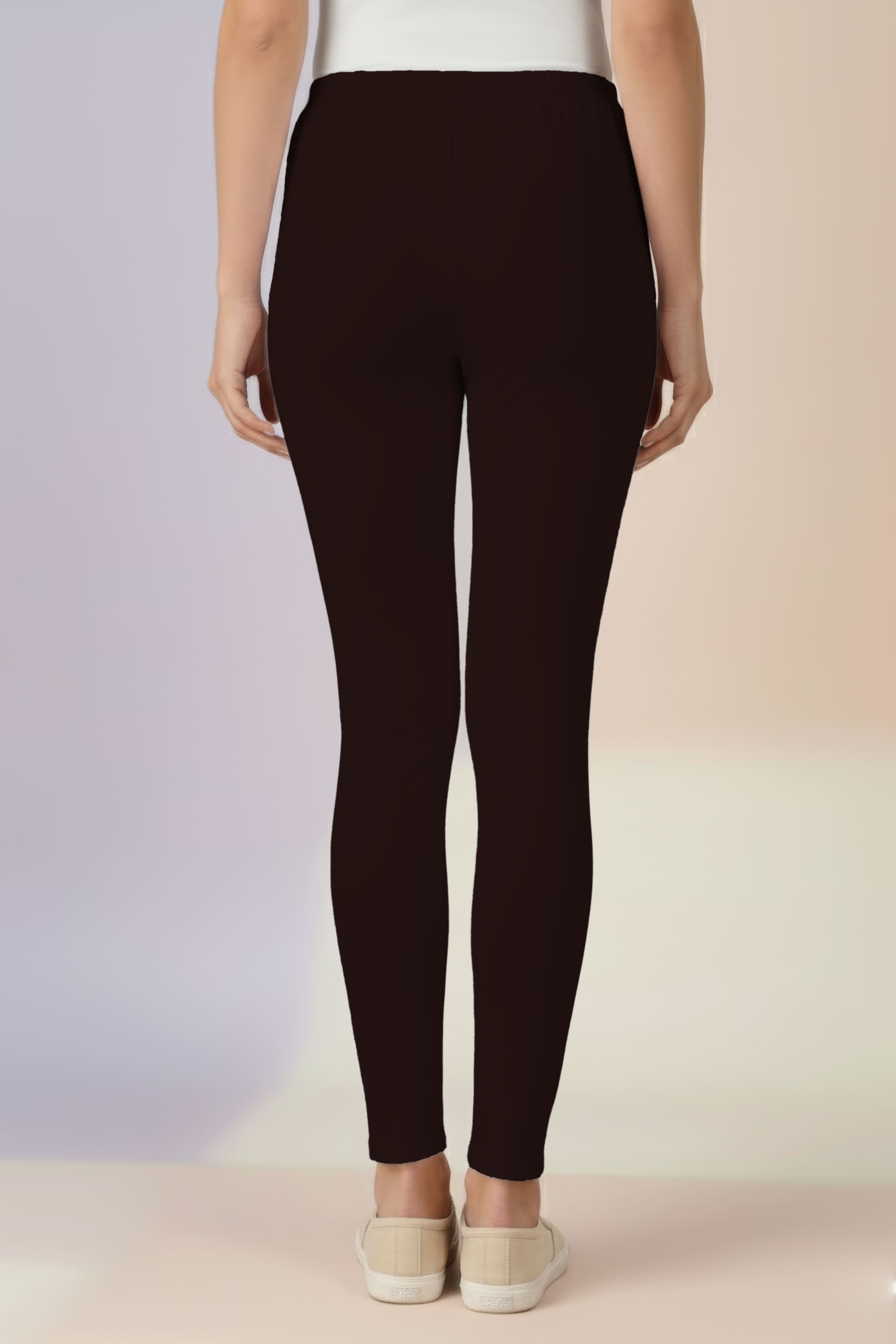 Coffee Ankle Length Leggings