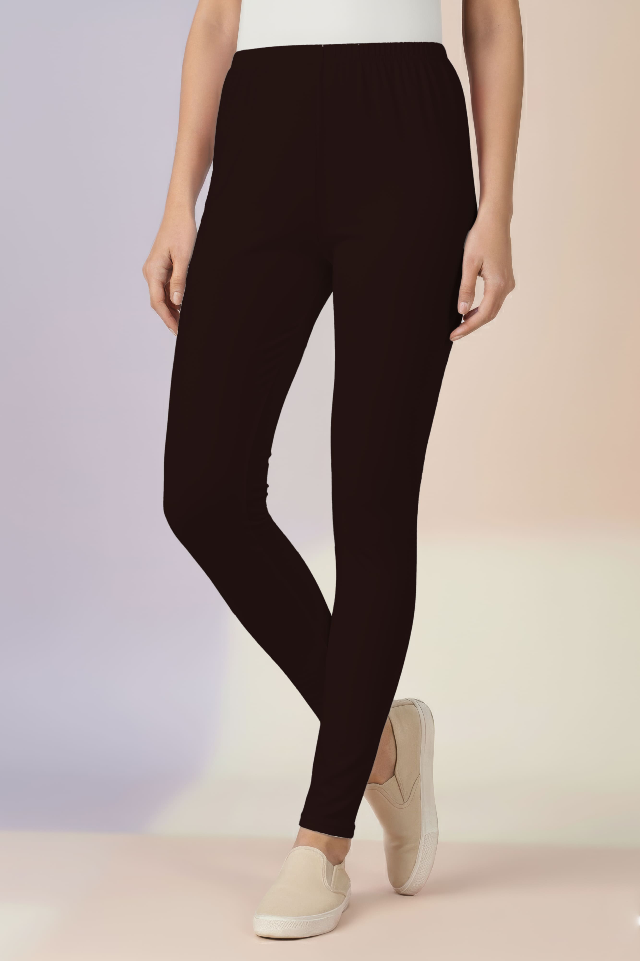 Coffee Ankle Length Leggings