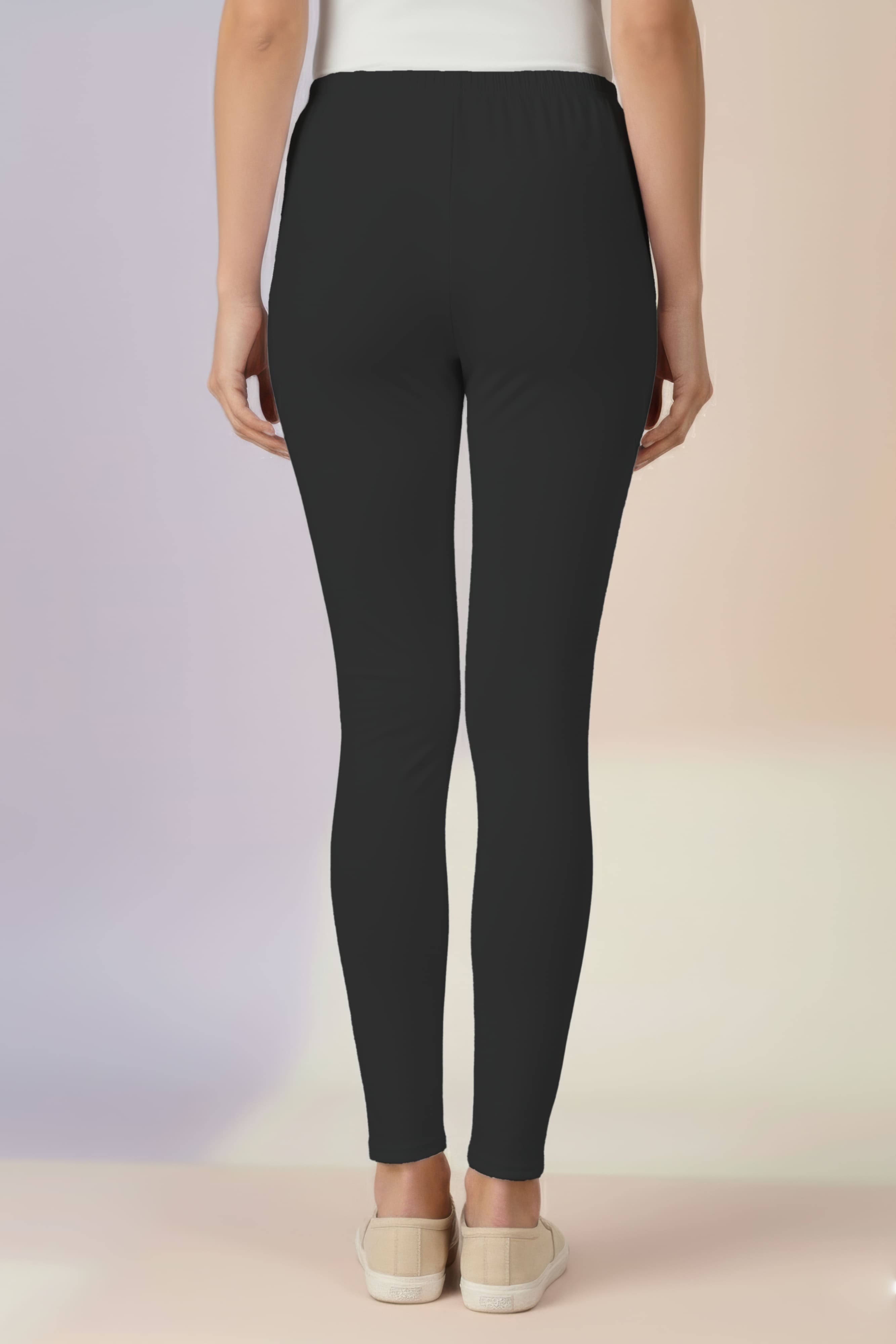 Dark Grey Ankle Length Leggings