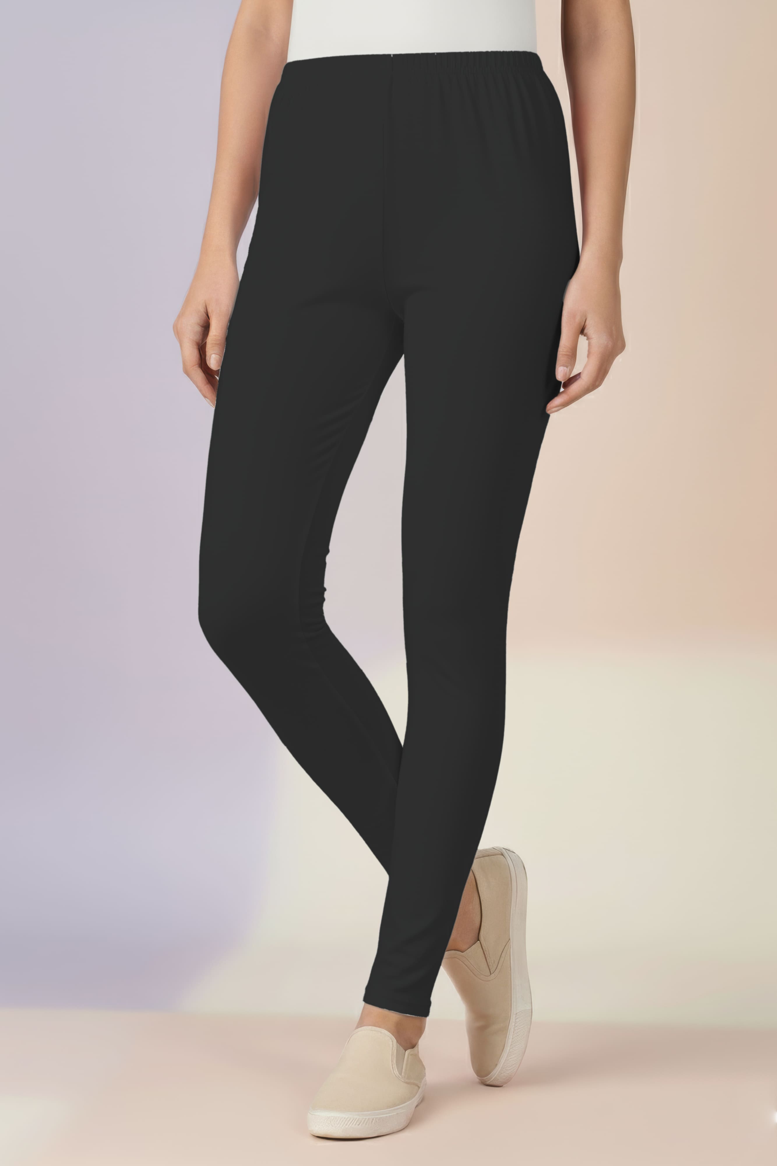 Dark Grey Ankle Length Leggings