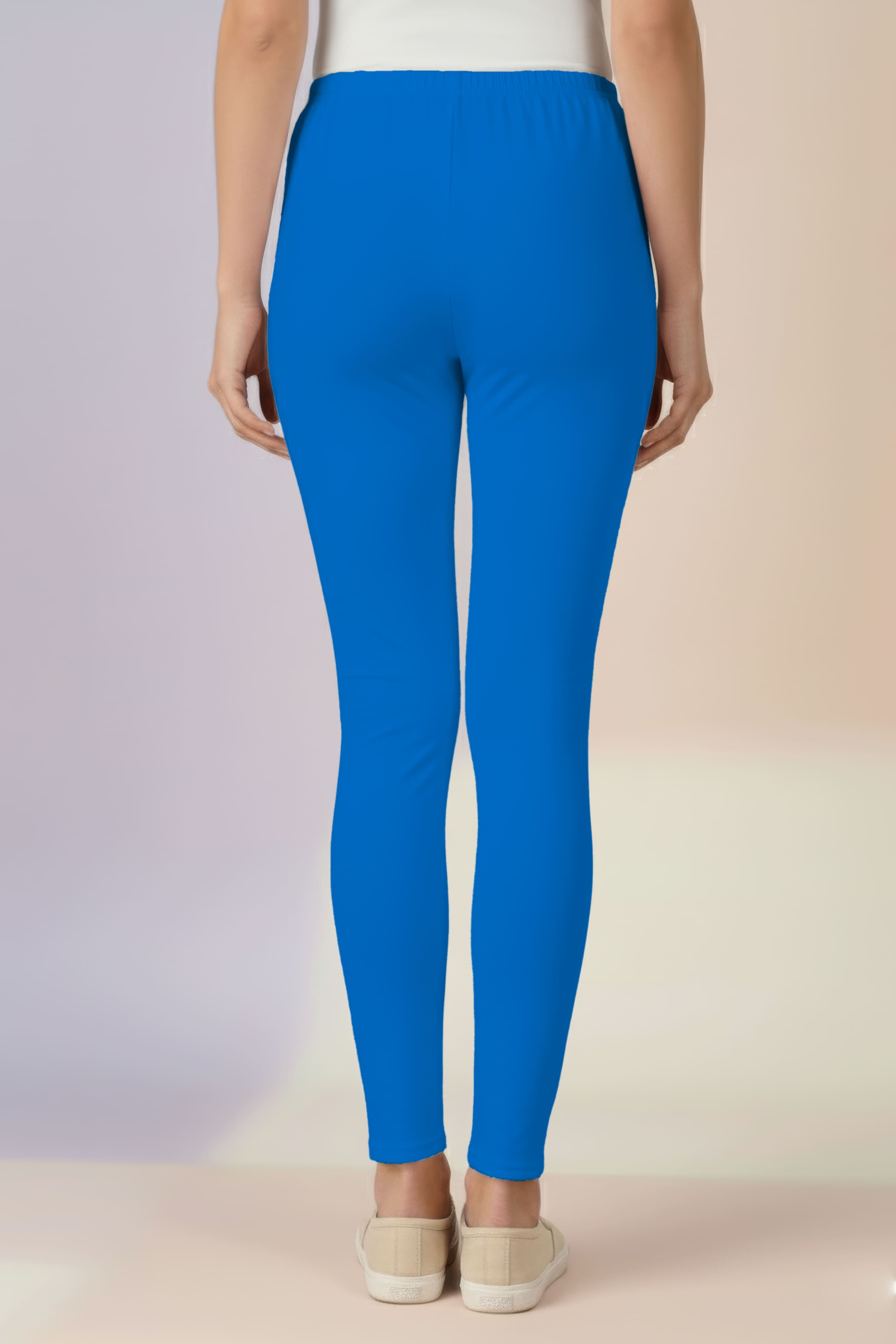 Dark Sky Blue Ankle Length Leggings