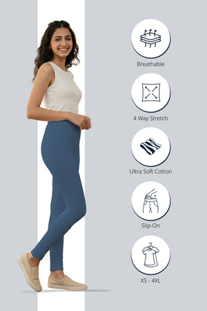 Denim Ankle Length Leggings