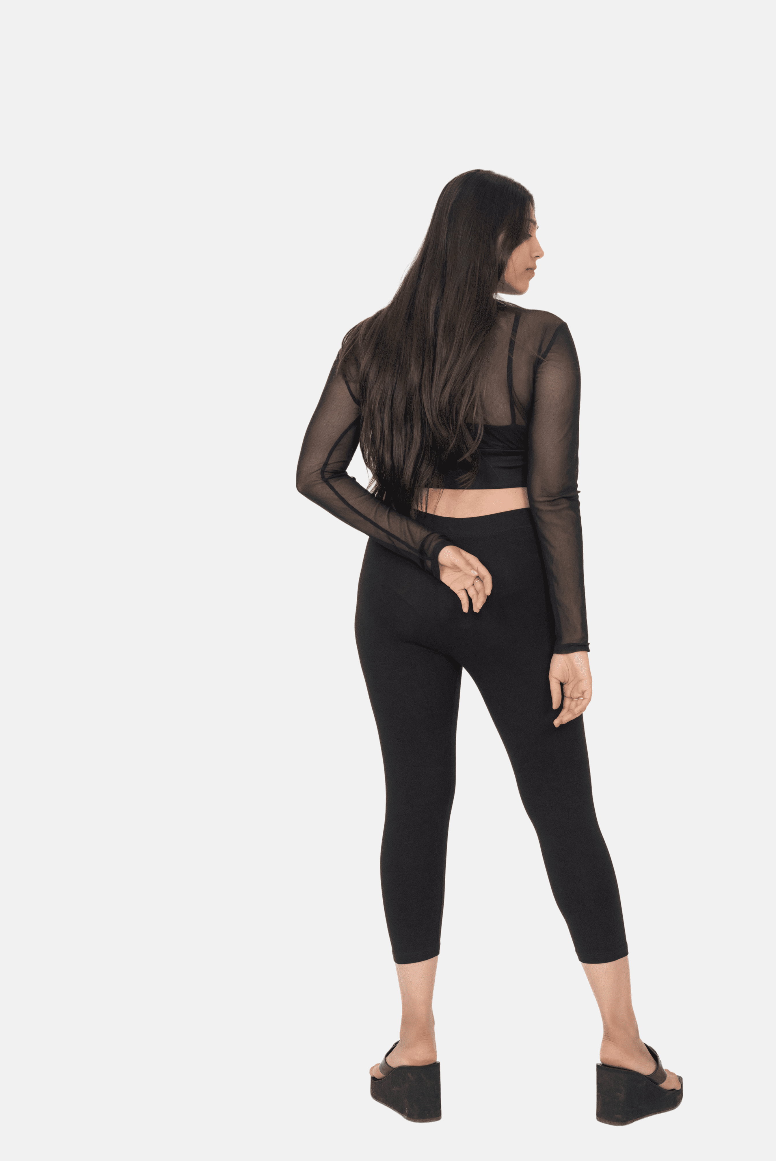 Black 3/4th Leggings