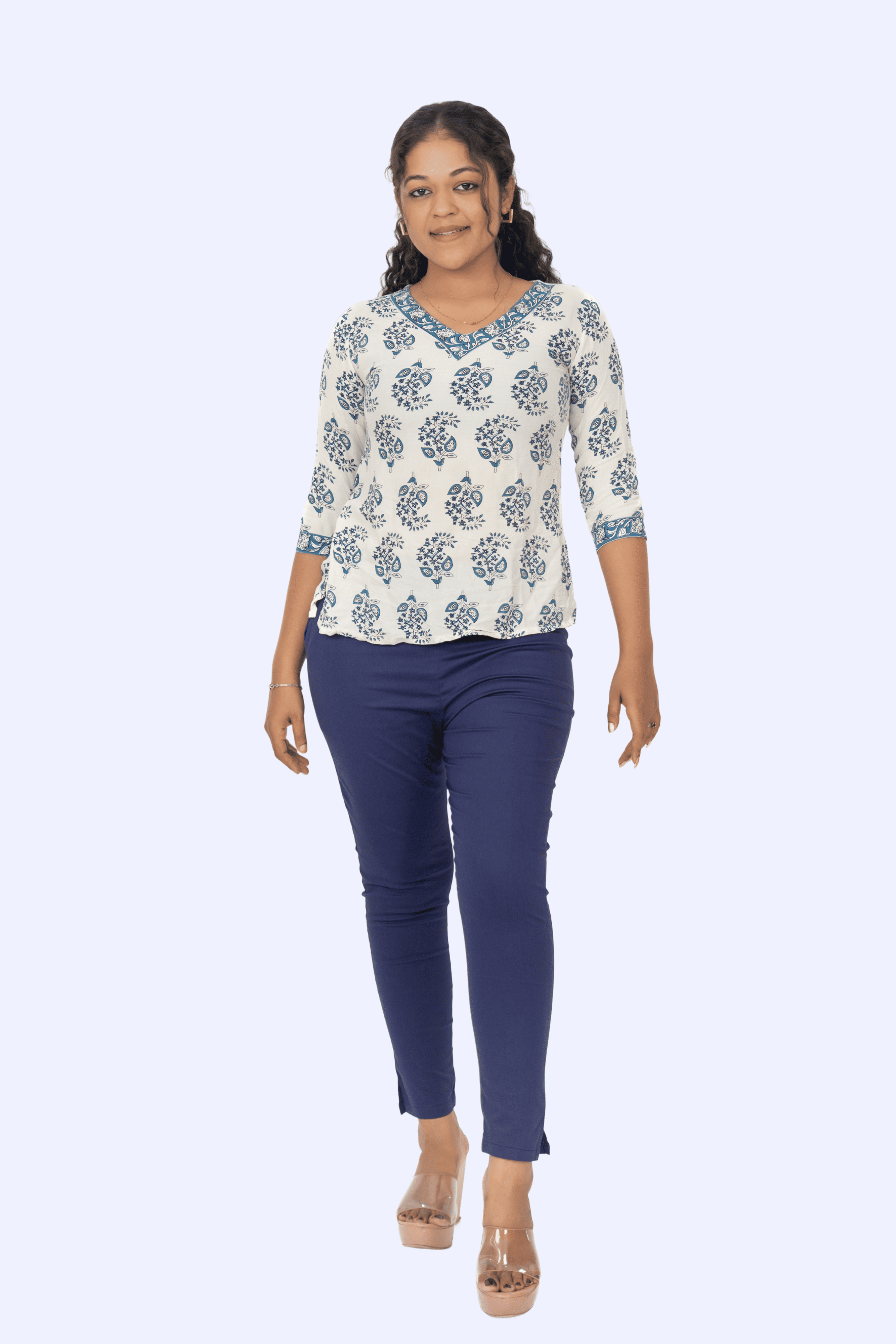 Dark Purple Lycra Stretch Pants