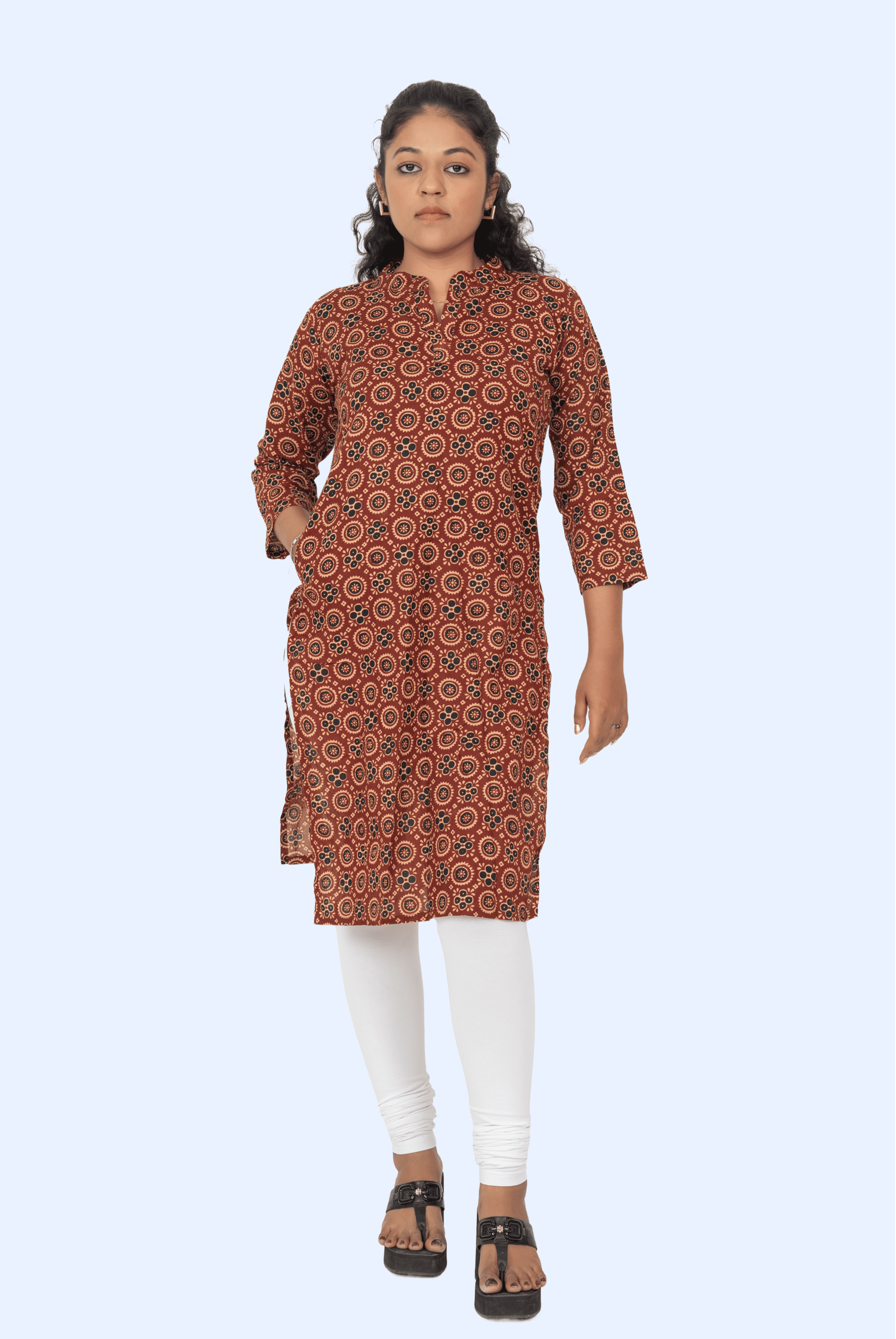 White Chudidar Leggings