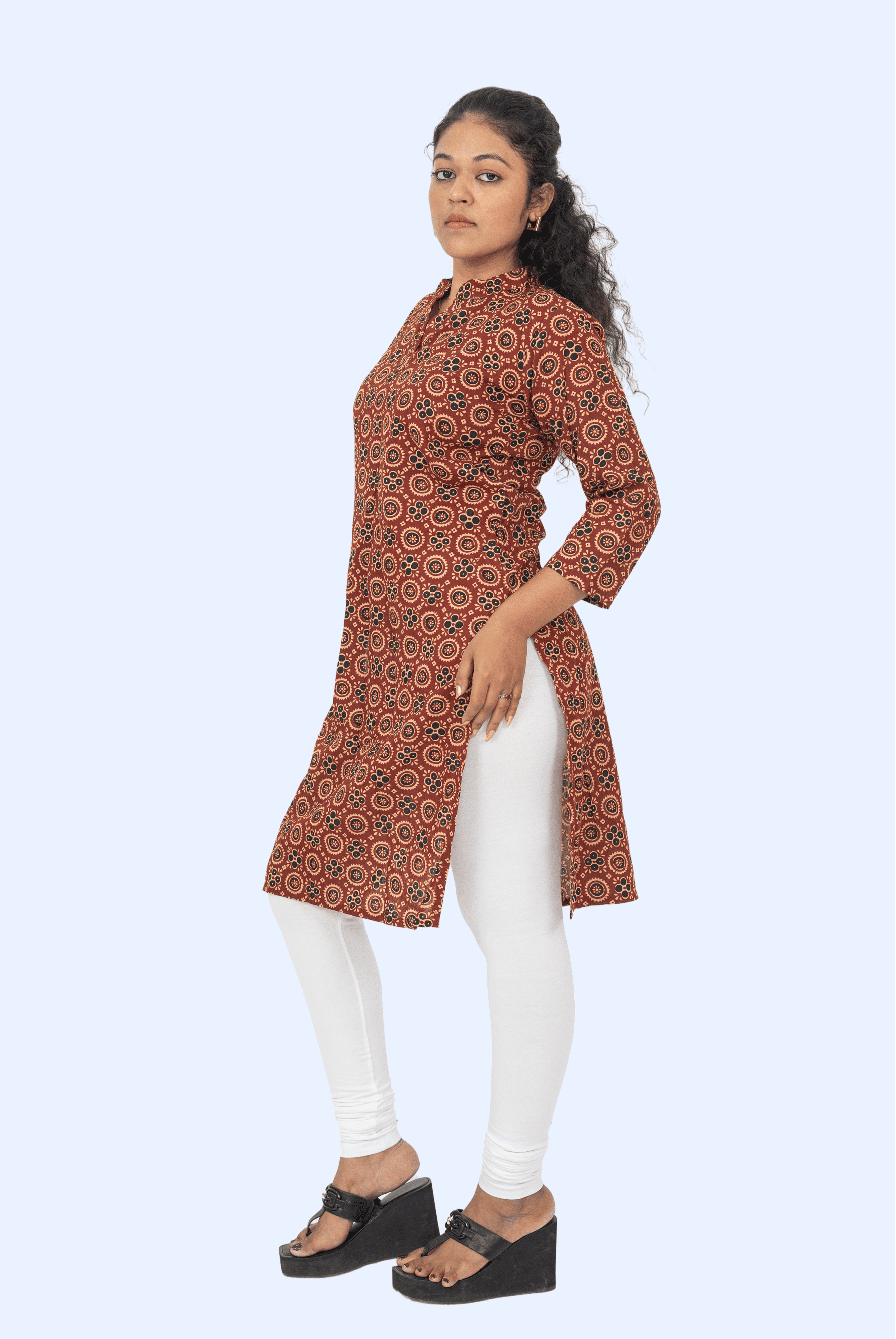 White Chudidar Leggings