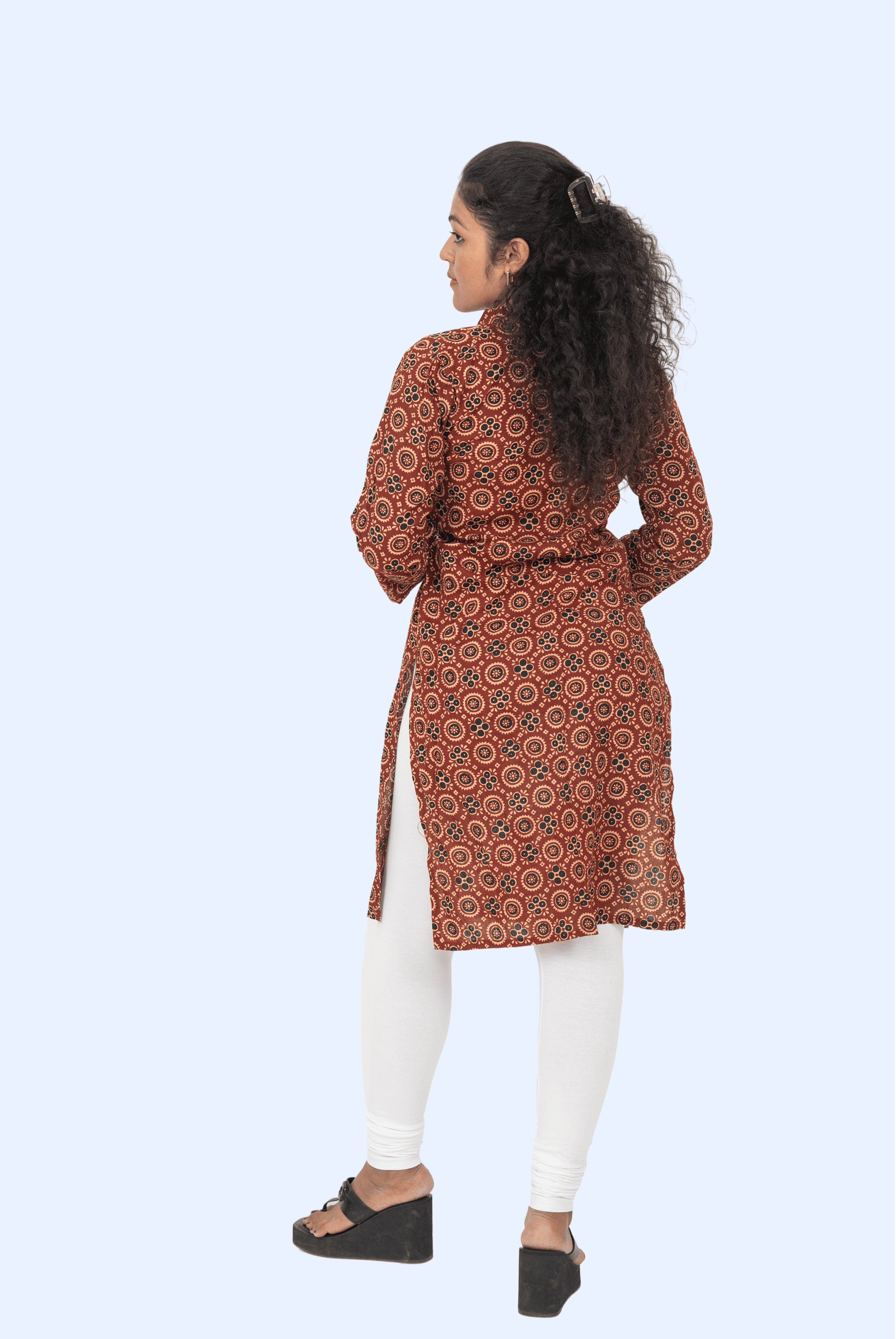 White Chudidar Leggings