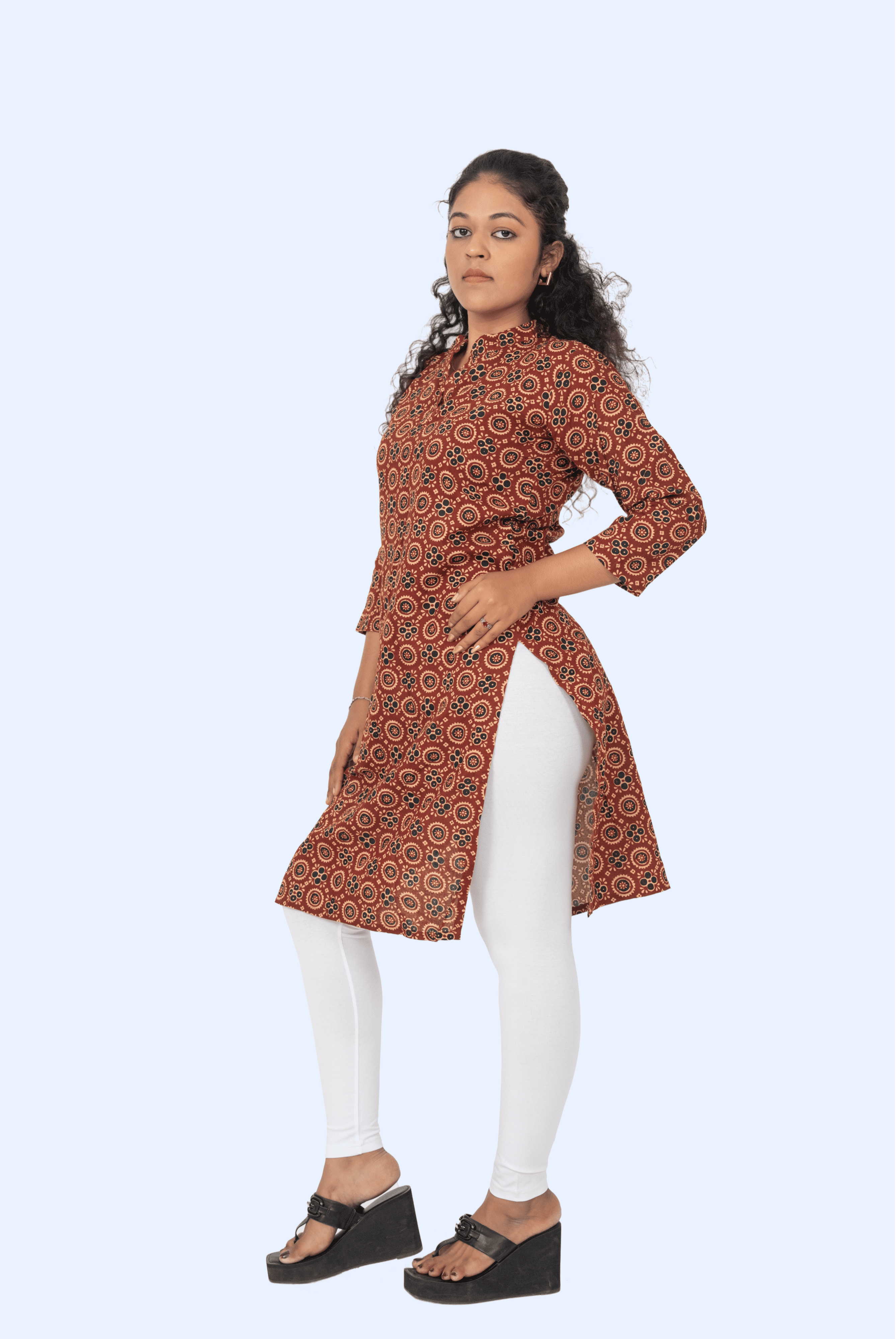 White Chudidar Leggings