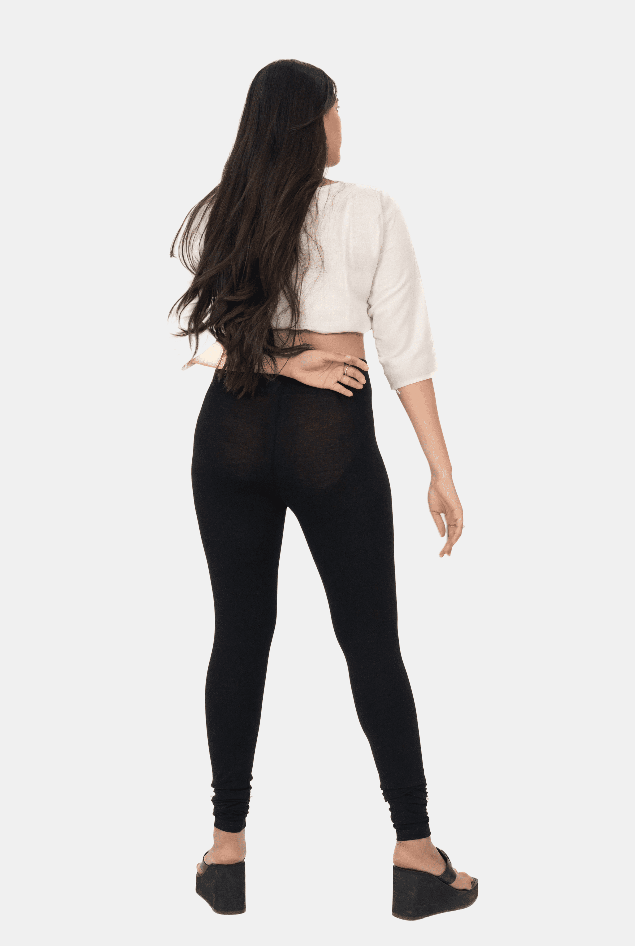 Black Chudidar Leggings