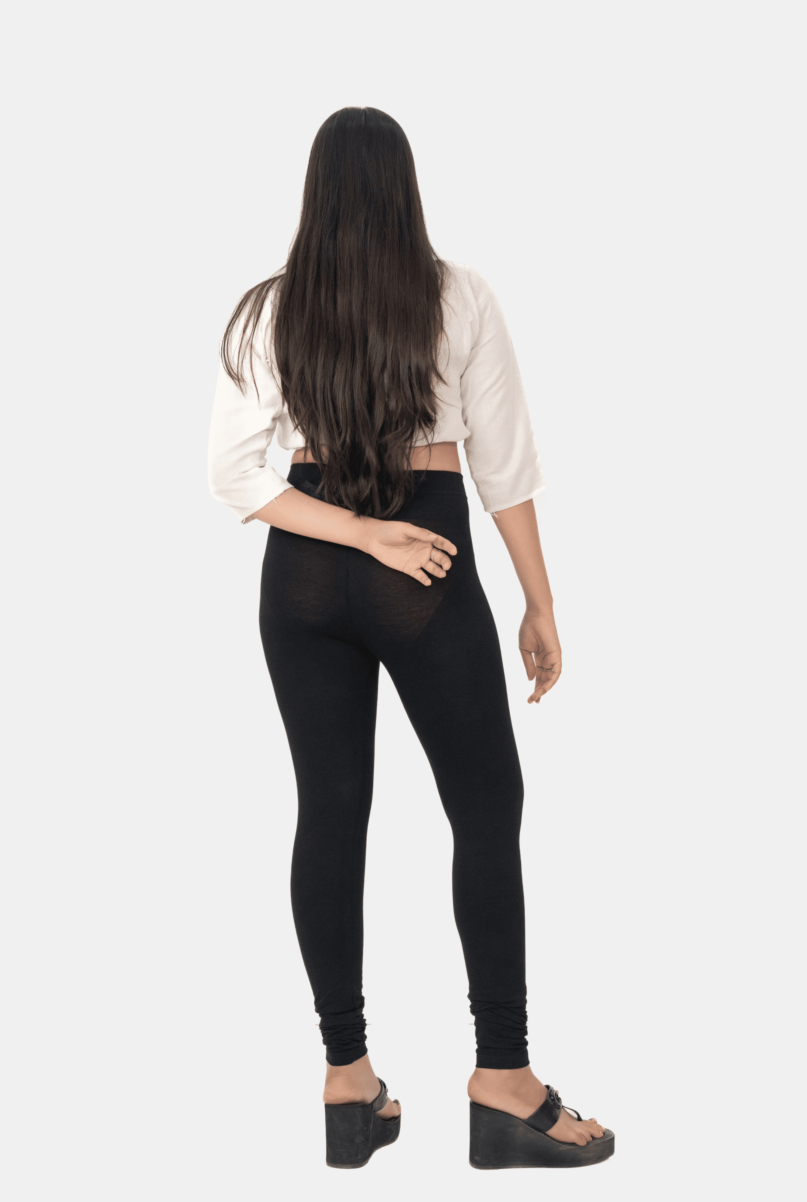Black Chudidar Leggings