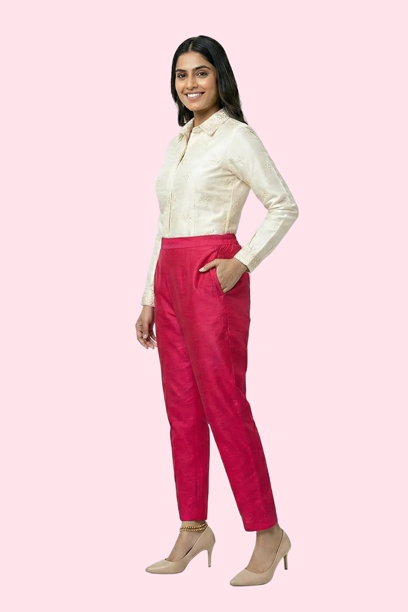 Rani Tussar Silk Pant