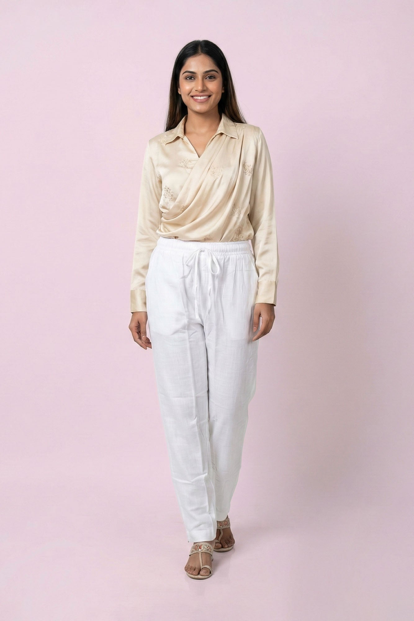 White Linen Pant
