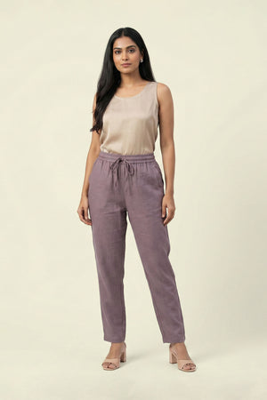 Dusty Purple Linen Pant