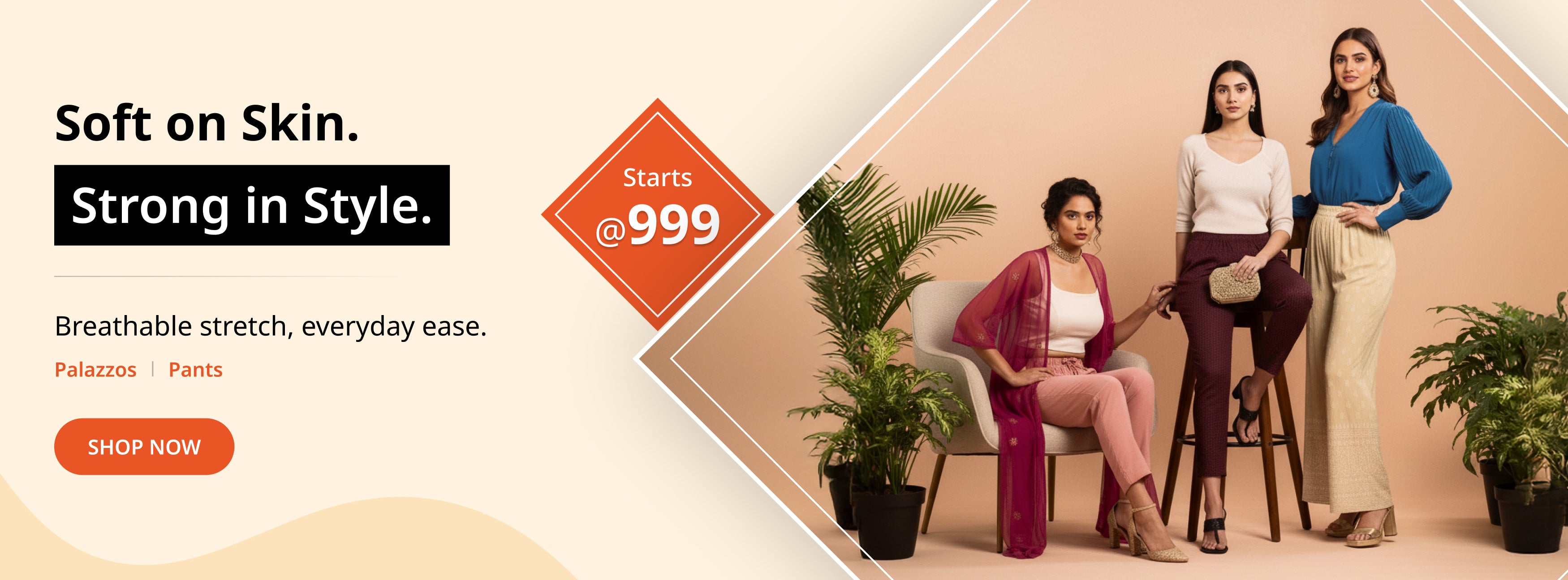 Breathable stretch, everyday ease