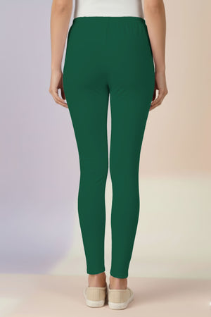Leaf Green Ankle Leggings
