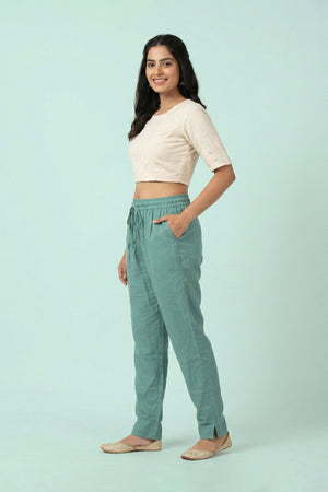 Dusty Green Linen Pant