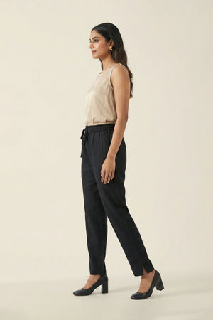 Black Linen Pant