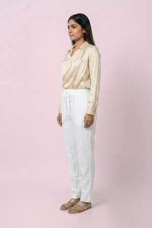 White Linen Pant
