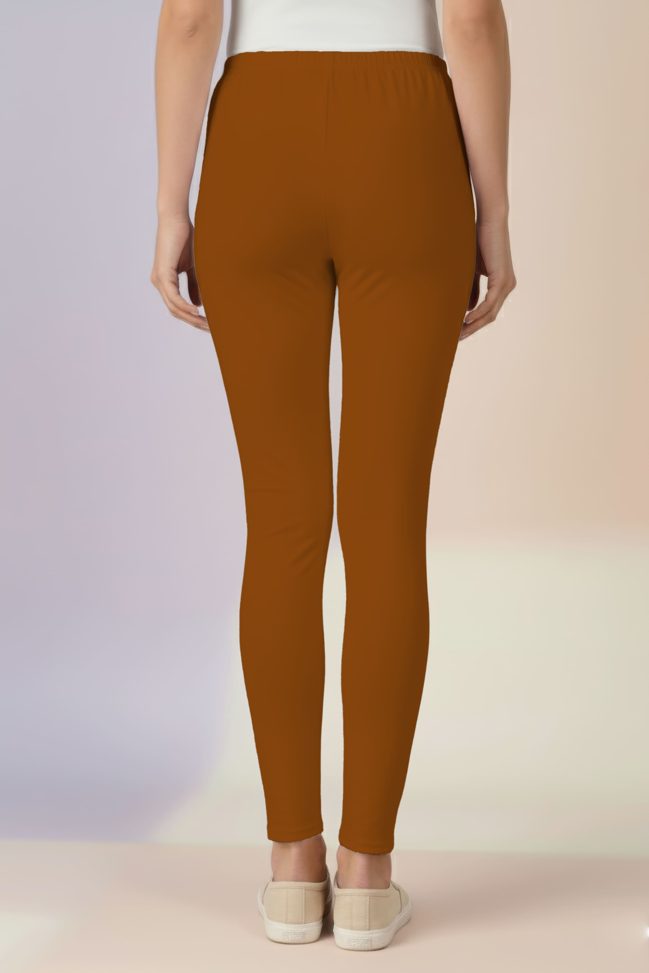 Light Rust Ankle Length Leggings