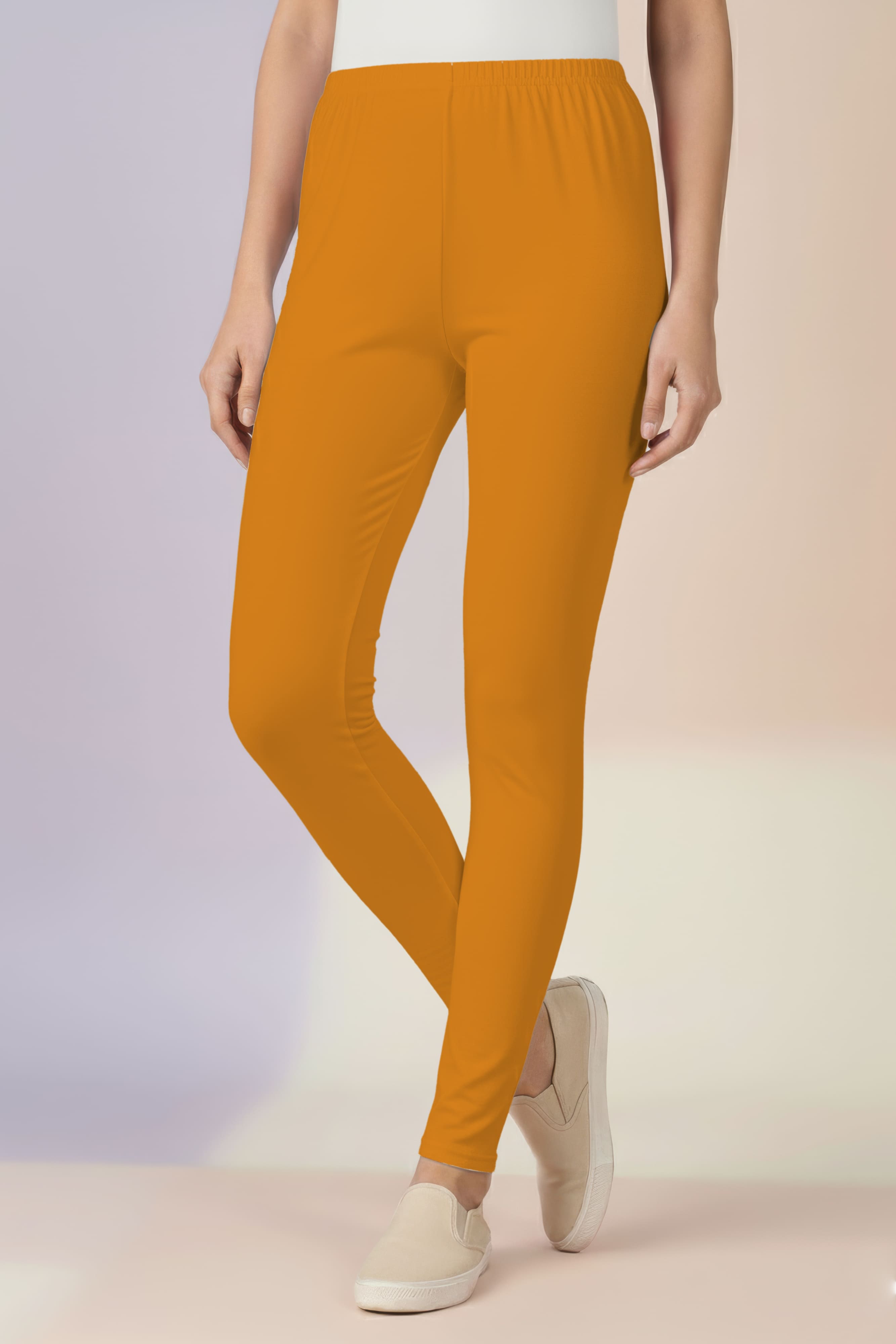 Metallic Gold Ankle Length Leggings