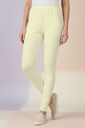Milky White Ankle Leggings
