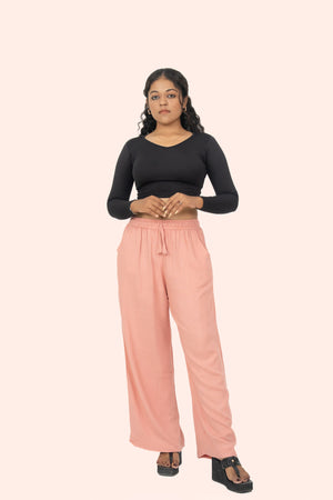 Peach Linen Palazzo