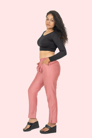 Pearly Purple Rayon Silk Pants