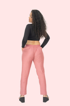 Pearly Purple Rayon Silk Pants