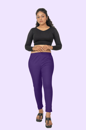 Violet Lycra Stretch Pant