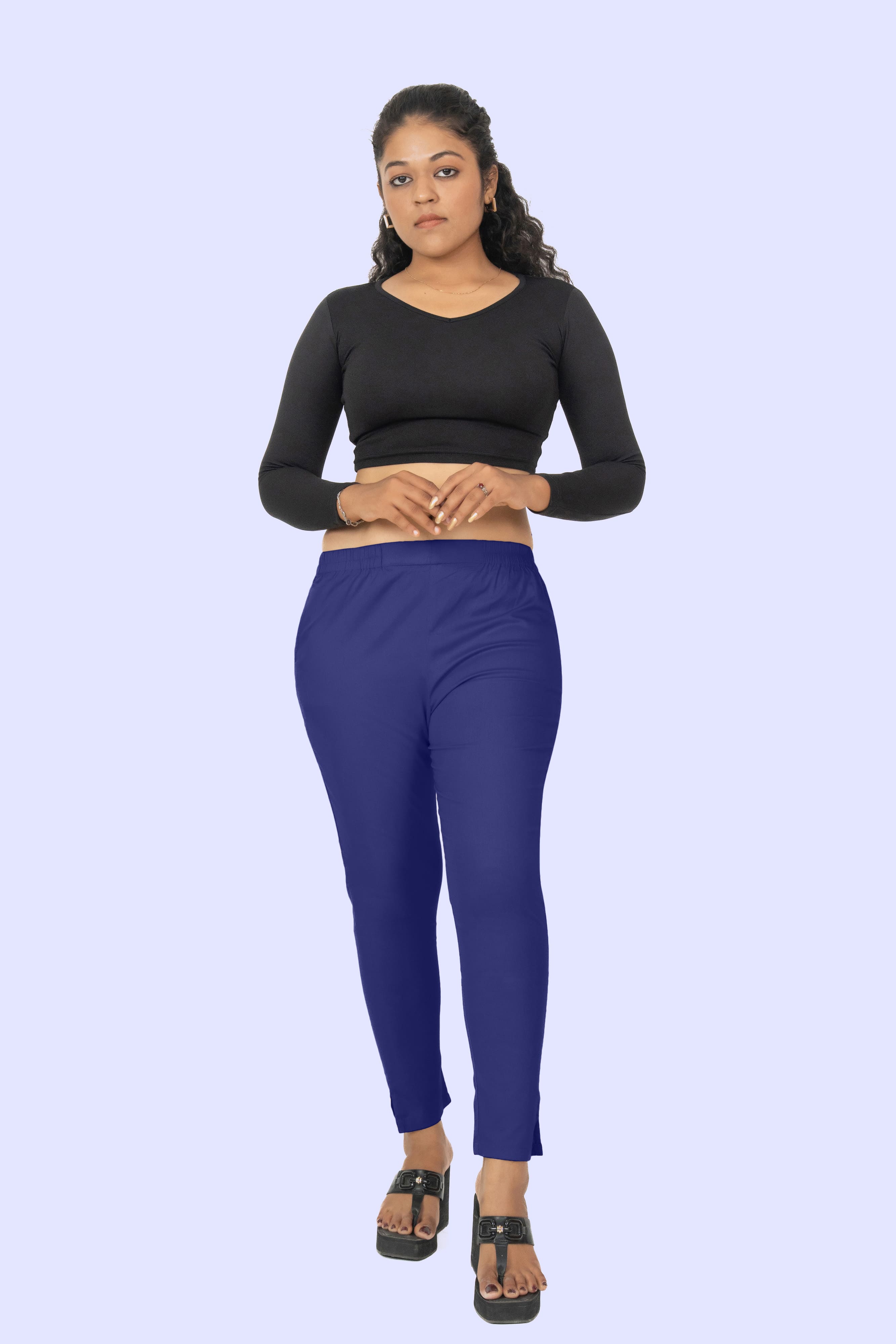 Royal Blue Lycra Stretch Pant