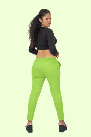 Green Lycra Stretch Pant