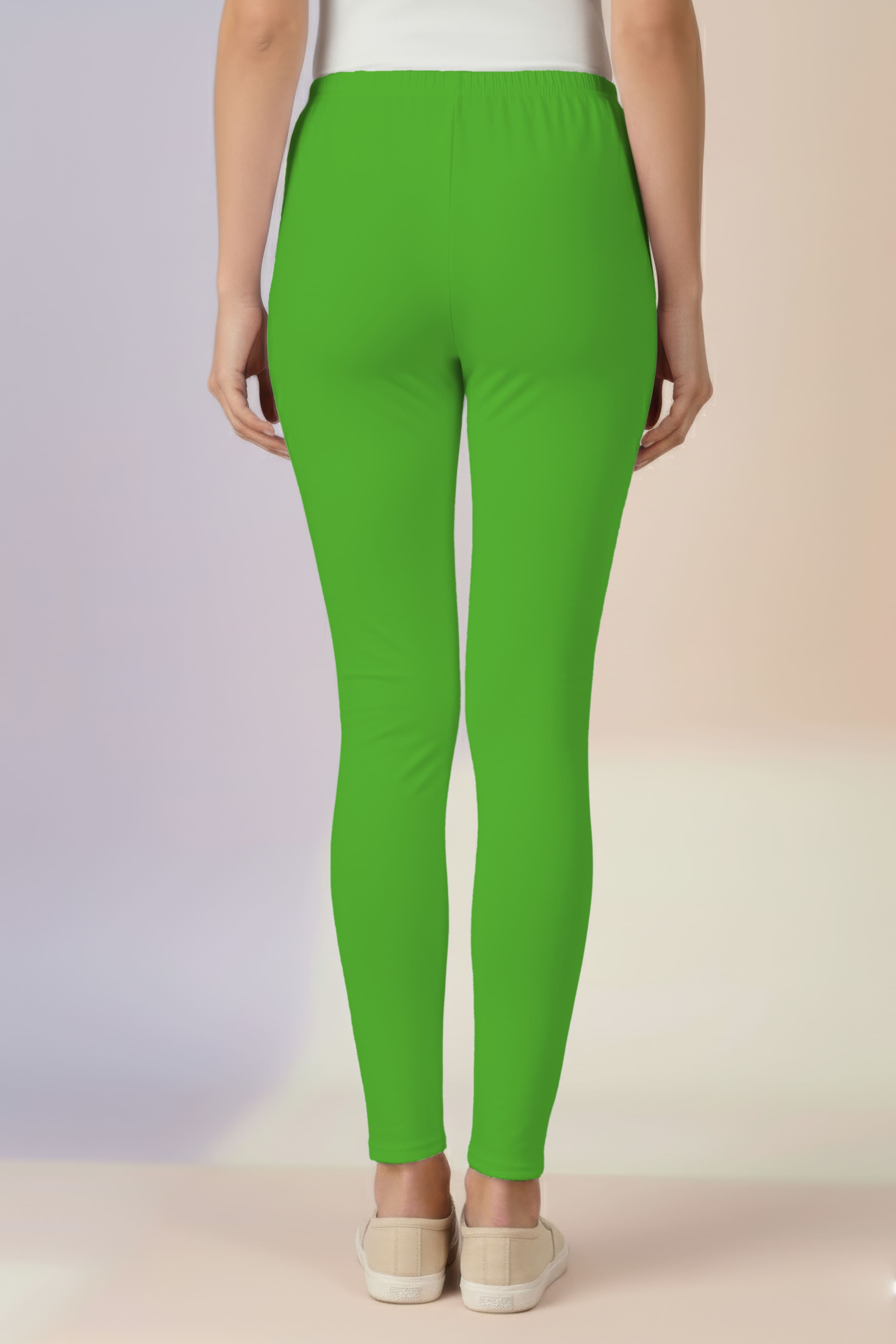 Parrot Green Ankle Length Leggings