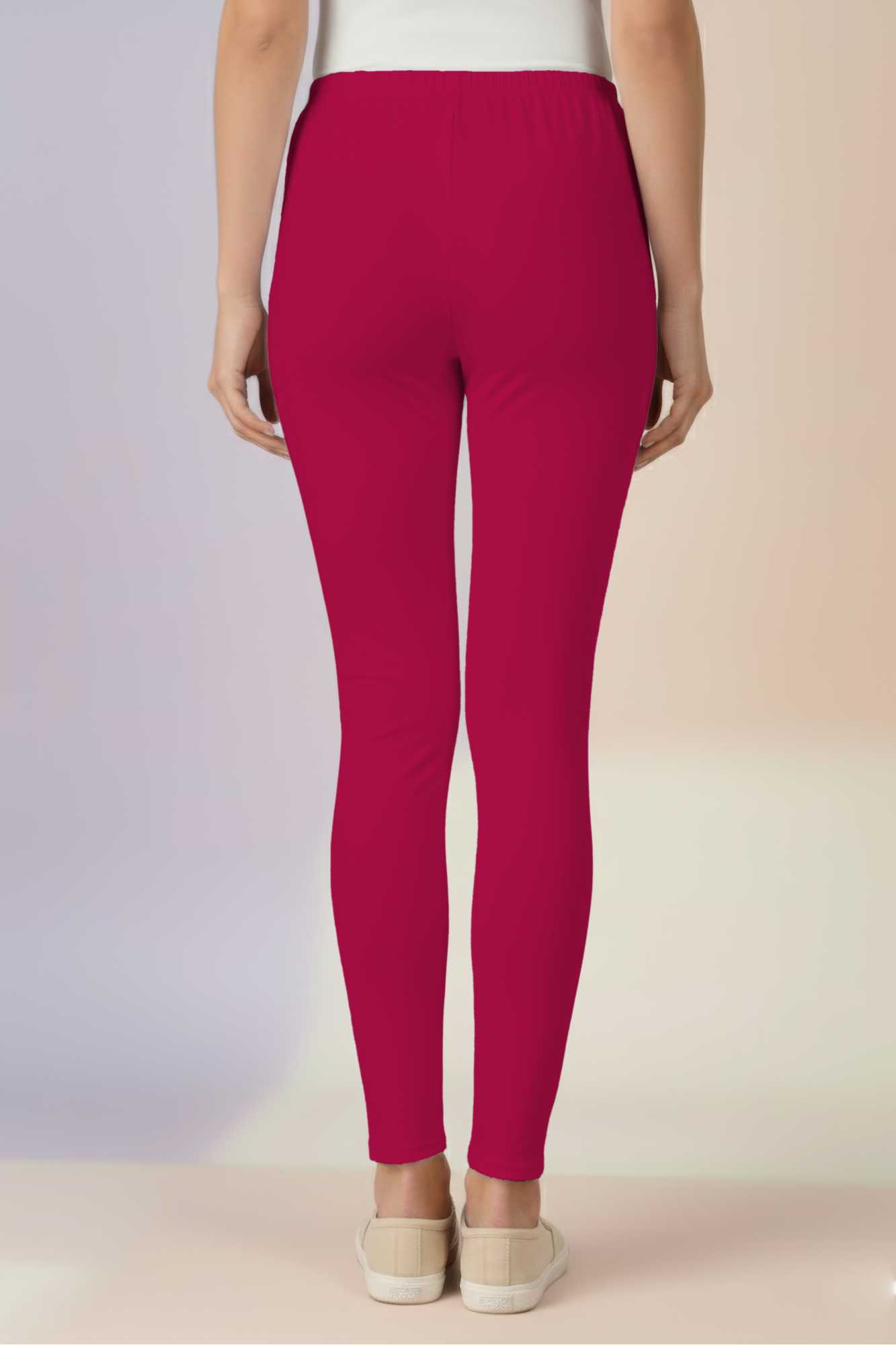 Pink Ankle Length Leggings