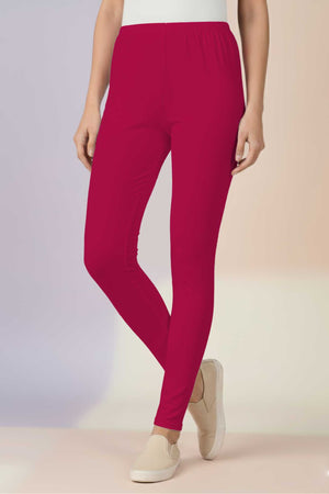 Pink Ankle Length Leggings