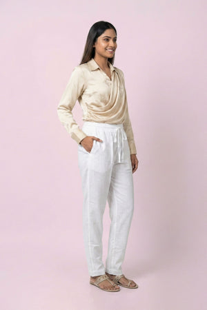 White Linen Pant